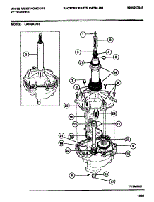 04 - Transmission parts for Frigidaire Washer LA450AXW3 from AppliancePartsPros.com