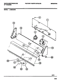 05 - Console & Controls parts for Frigidaire Washer LA450AXW3 from AppliancePartsPros.com
