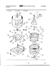 05 - Tub Detail parts for Frigidaire Washer LA500JXD5 from AppliancePartsPros.com