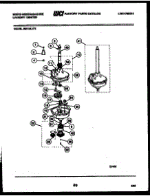 08 - Transmission Parts parts for Frigidaire Washer Dryer Combo SM115LXD2 from AppliancePartsPros.com