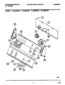 05 - Console & Controls parts for Frigidaire Washer LA600AXD3 from AppliancePartsPros.com