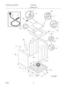 03 - Cabinet / Top parts for White Westinghouse Washer SWS1649CQ1 from AppliancePartsPros.com