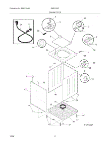 03 - Cabinet / Top parts for White Westinghouse Washer SWS1233CS1 from AppliancePartsPros.com