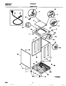 02 - Cabinet / Top parts for Frigidaire Washer WWS233RBW1 from AppliancePartsPros.com
