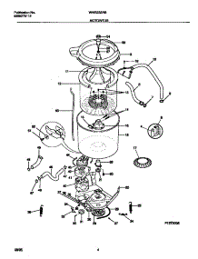 03 - Motor / Tub parts for Frigidaire Washer WWS233RBD0 from AppliancePartsPros.com