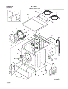 05 - Wshr Cab,Door parts for White Westinghouse Washer WTR1240AQ0 from AppliancePartsPros.com