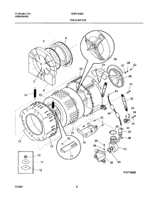 07 - Wshr Tub,Motor parts for White Westinghouse Washer WTR1240AQ0 from AppliancePartsPros.com