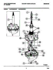 04 - Transmission parts for Frigidaire Washer WWX645RBW1 from AppliancePartsPros.com