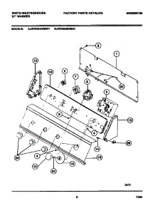 05 - Console & Controls parts for Frigidaire Washer WWX645RBW1 from AppliancePartsPros.com