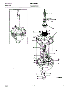 04 - P12m0009 Transmission parts for Frigidaire Washer WWX111REW0 from AppliancePartsPros.com