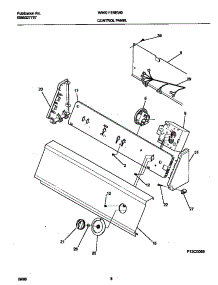 05 - P12c0069 Control Panel parts for Frigidaire Washer WWX111REW0 from AppliancePartsPros.com