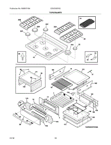 09 - Top / Drawer parts for Electrolux Range CEW30GF6GBD from AppliancePartsPros.com
