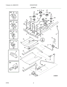 05 - Burner parts for Electrolux Range CEW30GF6GSE from AppliancePartsPros.com