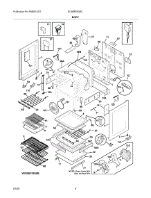 05 - Body parts for Electrolux Range EI30EF55GSC from AppliancePartsPros.com