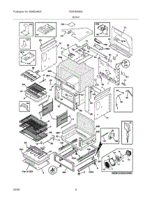 05 - Body parts for Electrolux Range EW30ES65GWC from AppliancePartsPros.com
