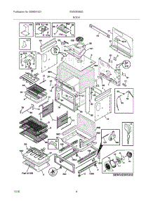 05 - Body parts for Electrolux Range EW30ES65GWE from AppliancePartsPros.com