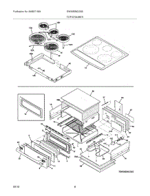 07 - Top / Drawer parts for Electrolux Range EW30ES6CGS5 from AppliancePartsPros.com