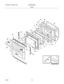 09 - Door parts for Electrolux Range EW30ES6CGS5 from AppliancePartsPros.com