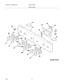 03 - Backguard parts for Electrolux Range E30DF74GPS5 from AppliancePartsPros.com