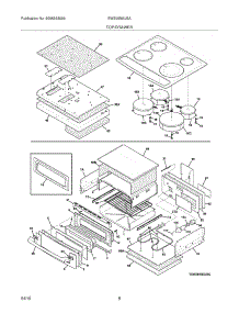 07 - Top / Drawer parts for Electrolux Range EW30IS65JSA from AppliancePartsPros.com