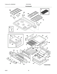09 - Top / Drawer parts for Electrolux Range EW30DF65GWC from AppliancePartsPros.com