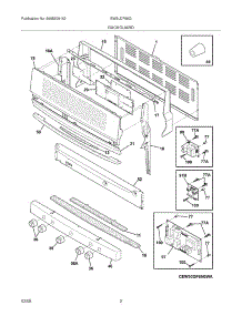 03 - Backguard parts for Electrolux Range EW3LDF65GBA from AppliancePartsPros.com