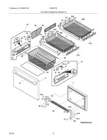 03 - Freezer Drawer - Basket parts for Electrolux Refrigerator E23BC78IPS4 from AppliancePartsPros.com