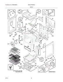 07 - Body parts for Electrolux Range EW3LGF65GSH from AppliancePartsPros.com