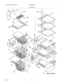 09 - Shelves parts for Electrolux Refrigerator E23CS78HSS5 from AppliancePartsPros.com