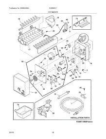 15 - Ice Maker parts for Electrolux Refrigerator EI23BC51IB1 from AppliancePartsPros.com