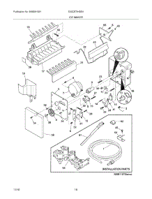 19 - Ice Maker parts for Electrolux Refrigerator E23CS78HSS4 from AppliancePartsPros.com