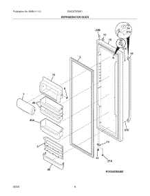05 - Refrigerator Door parts for Electrolux Refrigerator E23CS75DSS1 from AppliancePartsPros.com