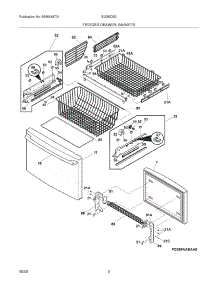 03 - Freezer Drawer,Baskets parts for Electrolux Refrigerator EI23BC55IB1 from AppliancePartsPros.com