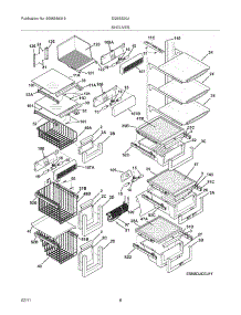 09 - Shelves parts for Electrolux Refrigerator EI26SS30JS0 from AppliancePartsPros.com