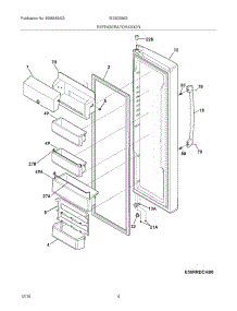 05 - Refrigerator Door parts for Electrolux Refrigerator EI23CS55GW6 from AppliancePartsPros.com