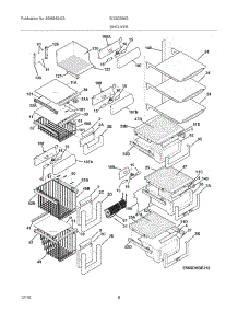 09 - Shelves parts for Electrolux Refrigerator EI23CS55GW6 from AppliancePartsPros.com