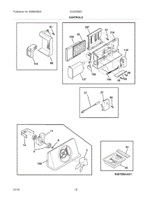 11 - Controls parts for Electrolux Refrigerator EI23CS55GW3 from AppliancePartsPros.com