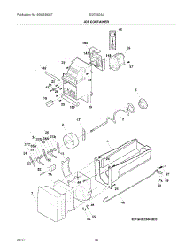 15 - Ice Container parts for Electrolux Refrigerator EI27BS26JS4 from AppliancePartsPros.com