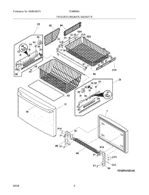 03 - Freezer Drawer,Baskets parts for Electrolux Refrigerator EI28BS55IS0 from AppliancePartsPros.com