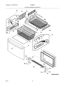03 - Freezer Drawer - Basket parts for Electrolux Refrigerator EI28BS56IS8 from AppliancePartsPros.com
