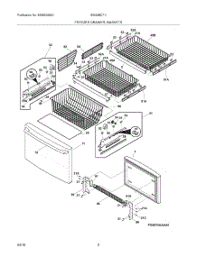 03 - Freezer Drawer - Basket parts for Electrolux Refrigerator EW23BC71IW3 from AppliancePartsPros.com