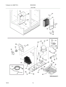 13 - System parts for Electrolux Refrigerator EW23SS65HB5 from AppliancePartsPros.com