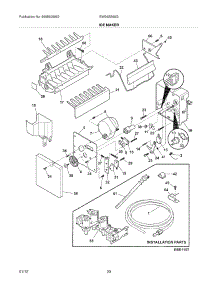 19 - Ice Maker parts for Electrolux Refrigerator EW26SS65GW1 from AppliancePartsPros.com