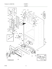 07 - Cabinet parts for Electrolux Refrigerator EW28BS70IB1 from AppliancePartsPros.com
