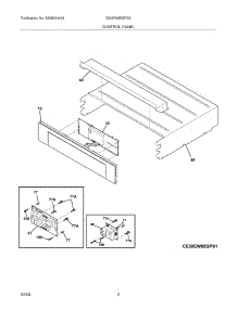 03 - Control Panel parts for Electrolux Oven E30EW85GPS2 from AppliancePartsPros.com