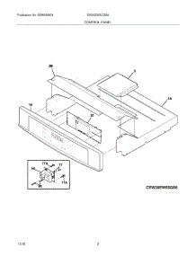 03 - Control Panel parts for Electrolux Oven EW30EW5CGS6 from AppliancePartsPros.com