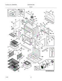 05 - Body parts for Electrolux Oven EW30EW5CGS6 from AppliancePartsPros.com