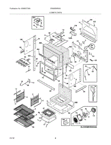 07 - Lower Oven parts for Electrolux Oven EW30EW65GW6 from AppliancePartsPros.com