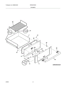 05 - Drawer parts for Electrolux Warming Drawer EW30WD55GS2 from AppliancePartsPros.com