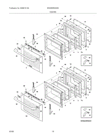 09 - Doors parts for Electrolux Oven EW30EW65GS2 from AppliancePartsPros.com